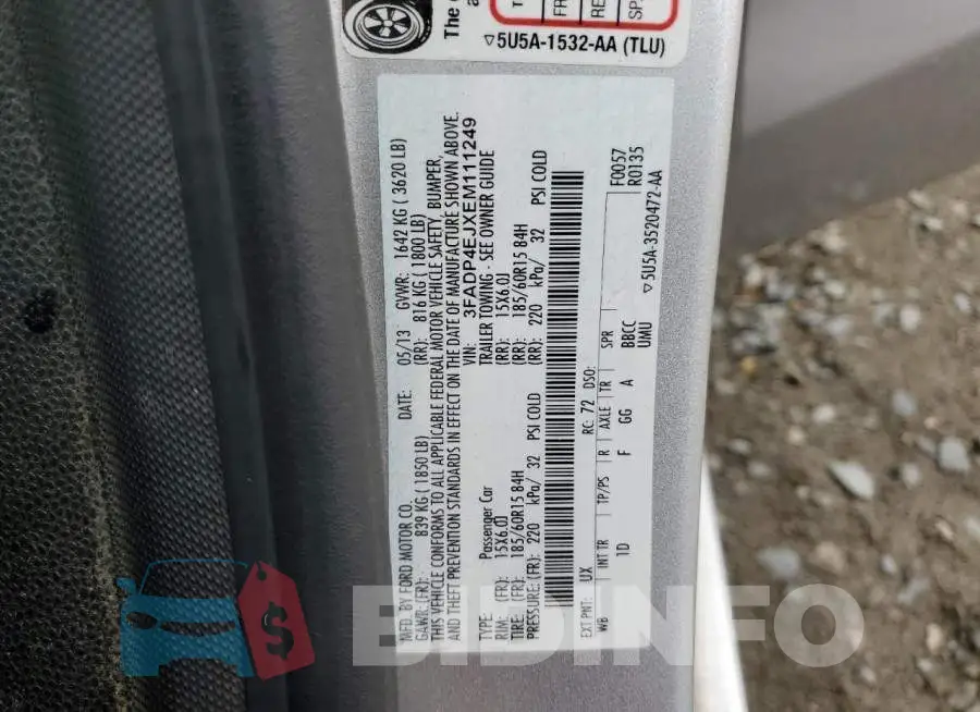 3FADP4EJXEM111249 Photo# 12