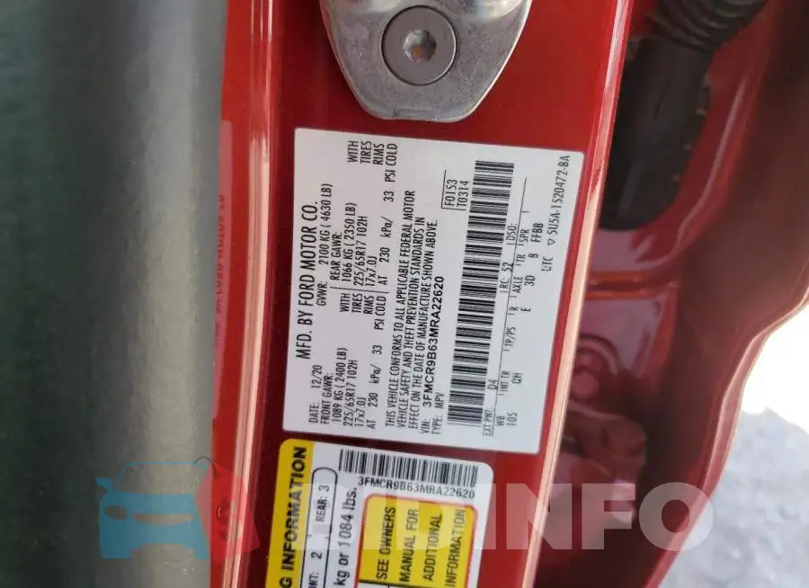 3FMCR9B63MRA22620 Photo# 13