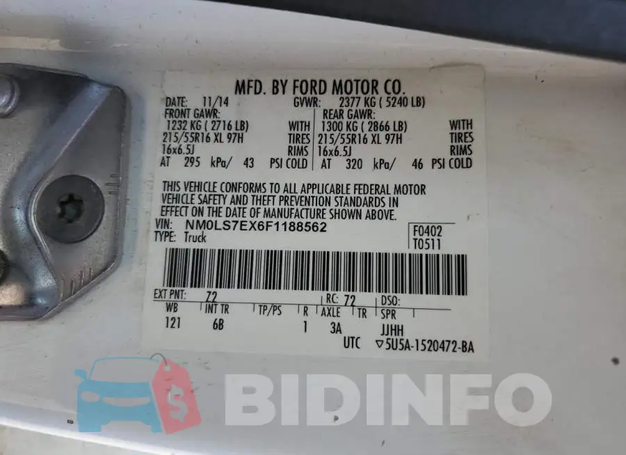 NM0LS7EX6F1188562 Photo# 13
