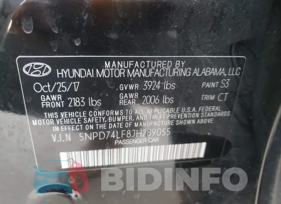 5NPD74LF8JH289055 Photo# 12
