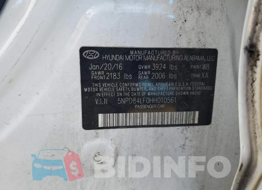 5NPD84LF0HH010561 Photo# 12