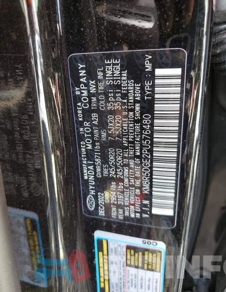 KM8R5DGE2PU576480 Photo# 13