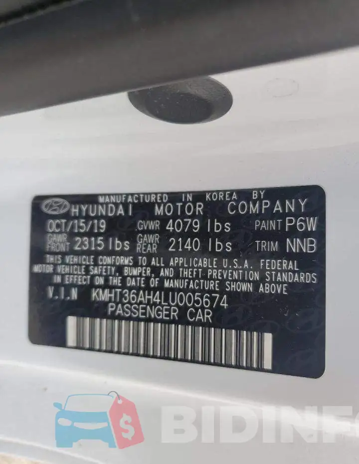 KMHT36AH4LU005674 Photo# 12