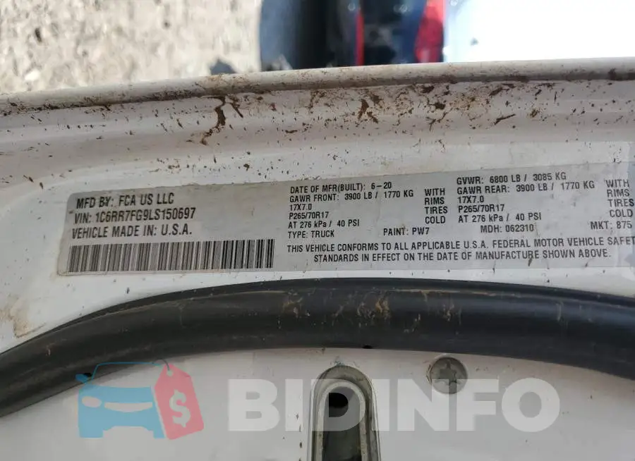 1C6RR7FG9LS150697 Photo# 12