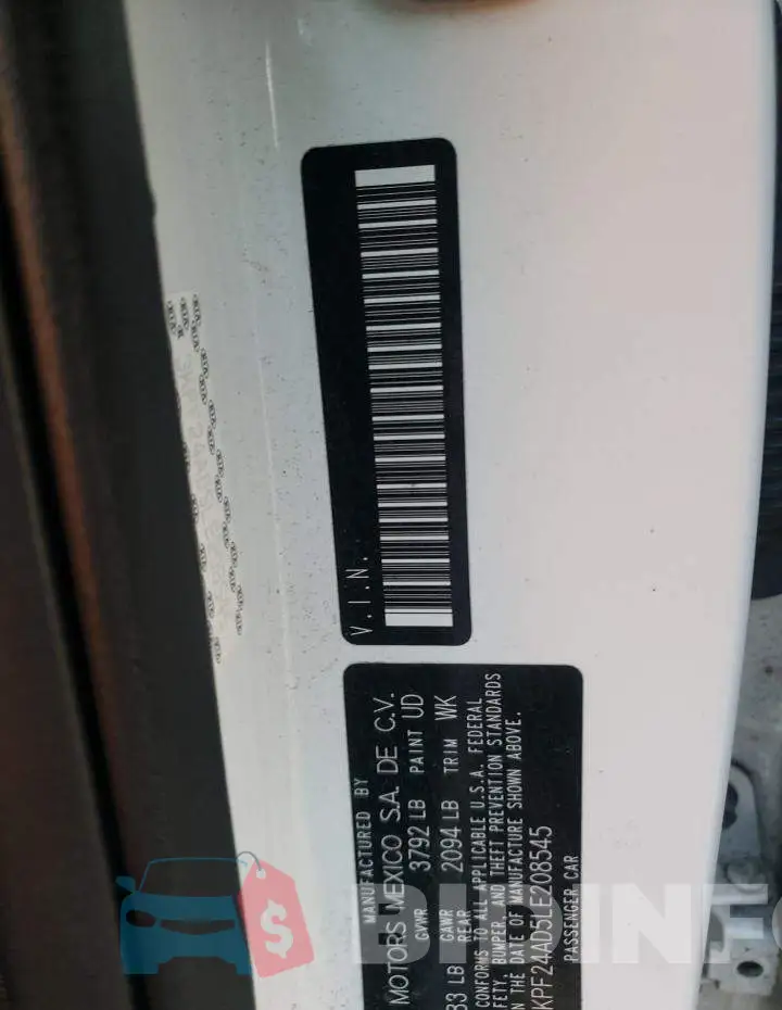 3KPF24AD5LE208545 Photo# 10