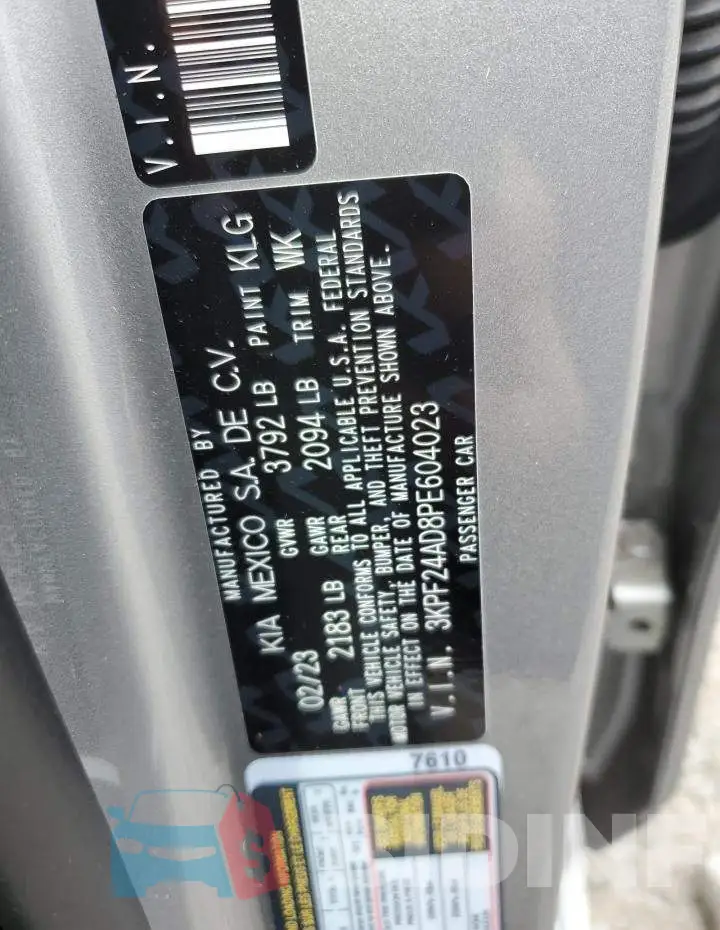 3KPF24AD8PE604023 Photo# 12