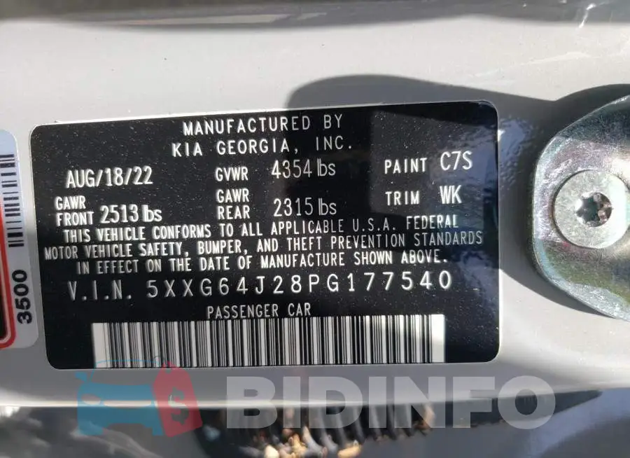 5XXG64J28PG177540 Photo# 12