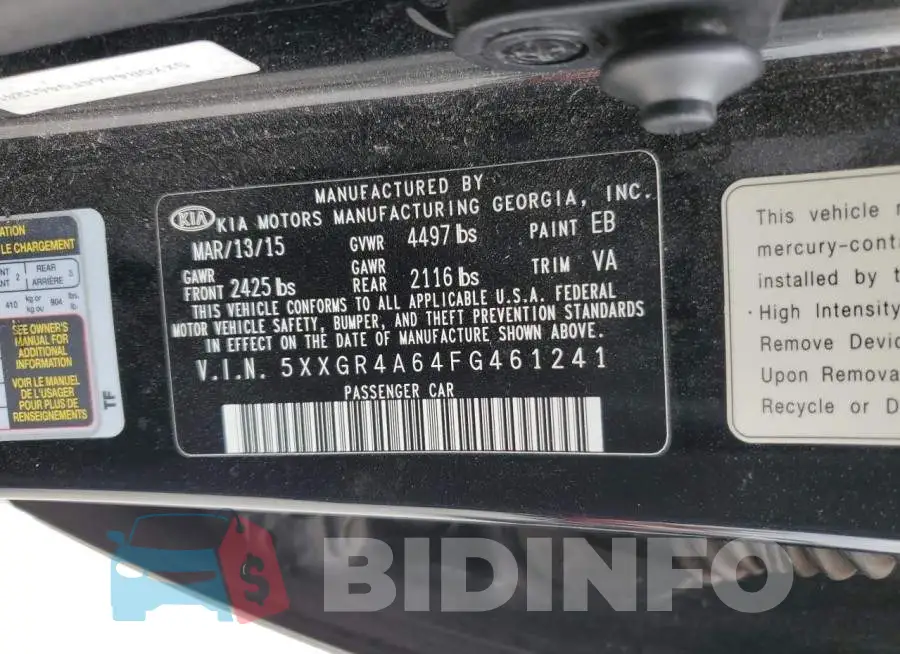 5XXGR4A64FG461241 Photo# 12