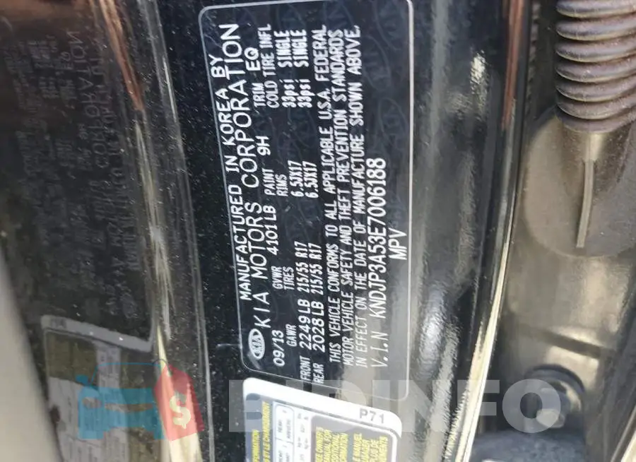 KNDJP3A53E7006188 Photo# 12