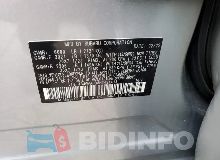 4S4WMAPD8N3424413 Photo# 14