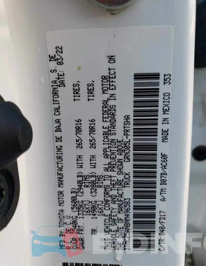 3TMCZ5AN8NM496583 Photo# 12