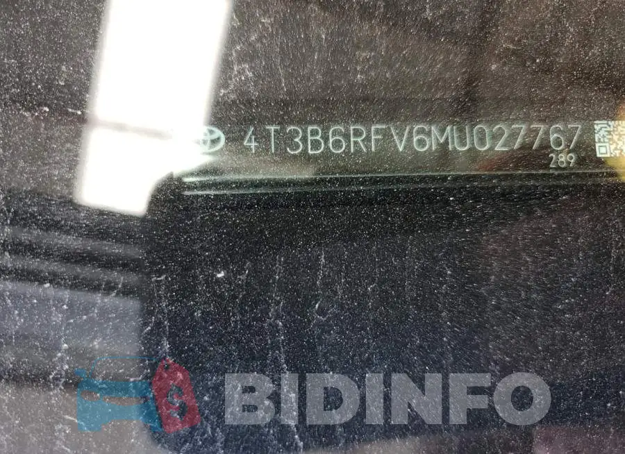 4T3B6RFV6MU027767 Photo# 13