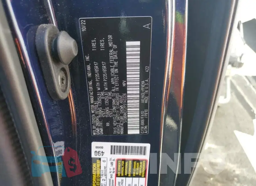 5TDBRKEC2PS140328 Photo# 13