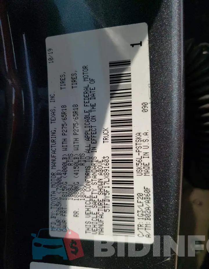 5TFDY5F17LX891603 Photo# 12