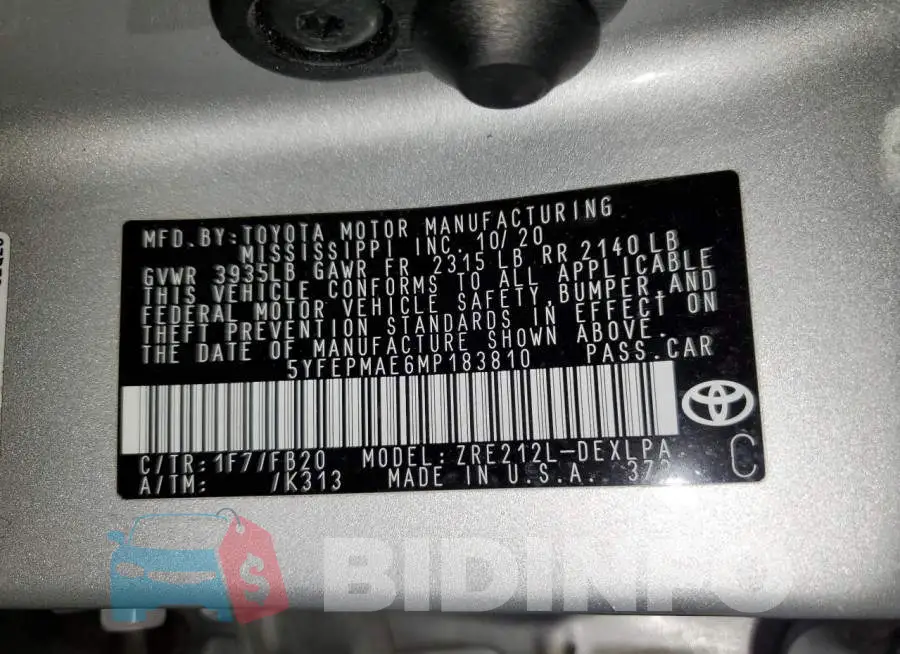 5YFEPMAE6MP183810 Photo# 12