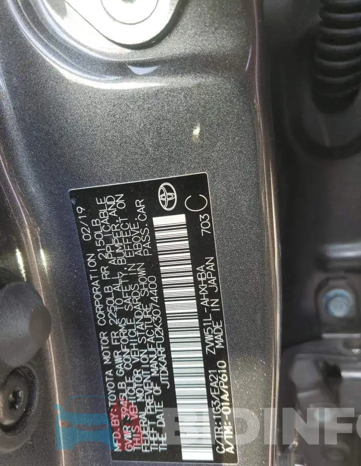 JTDKARFU2K3074400 Photo# 13