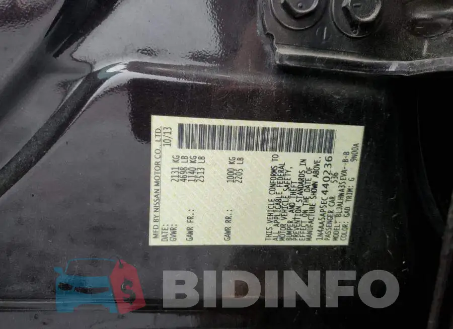 1N4AA5AP5EC440236 Photo# 12