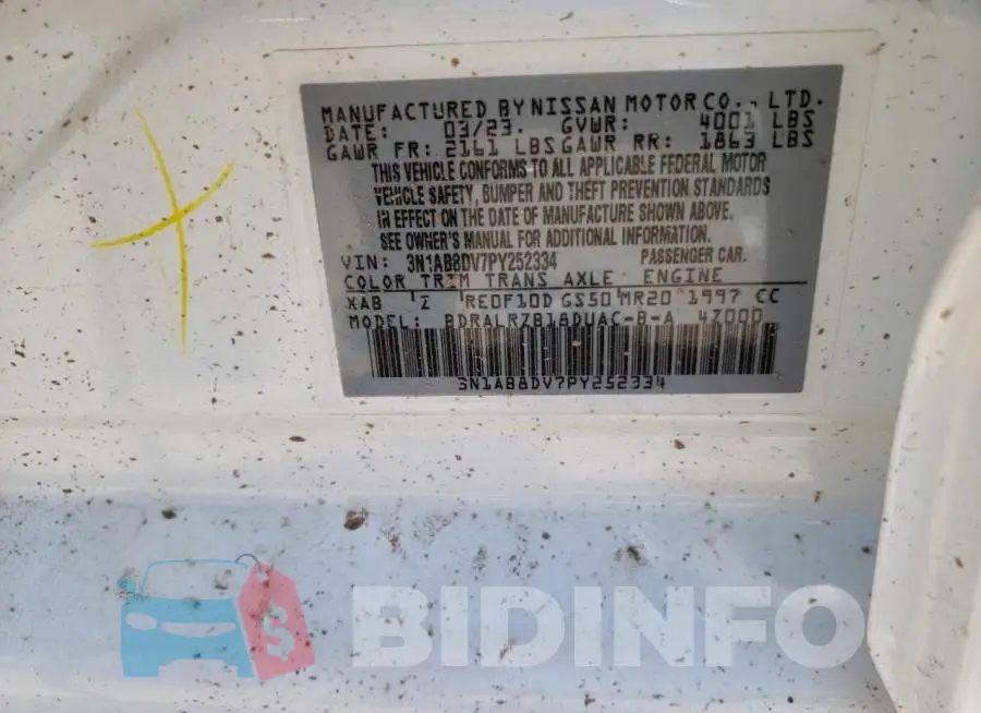 3N1AB8DV7PY252334 Photo# 13
