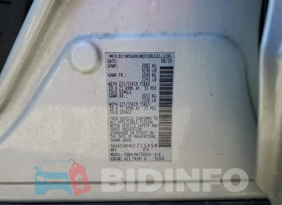 5N1AT2MT4LC715454 Photo# 13