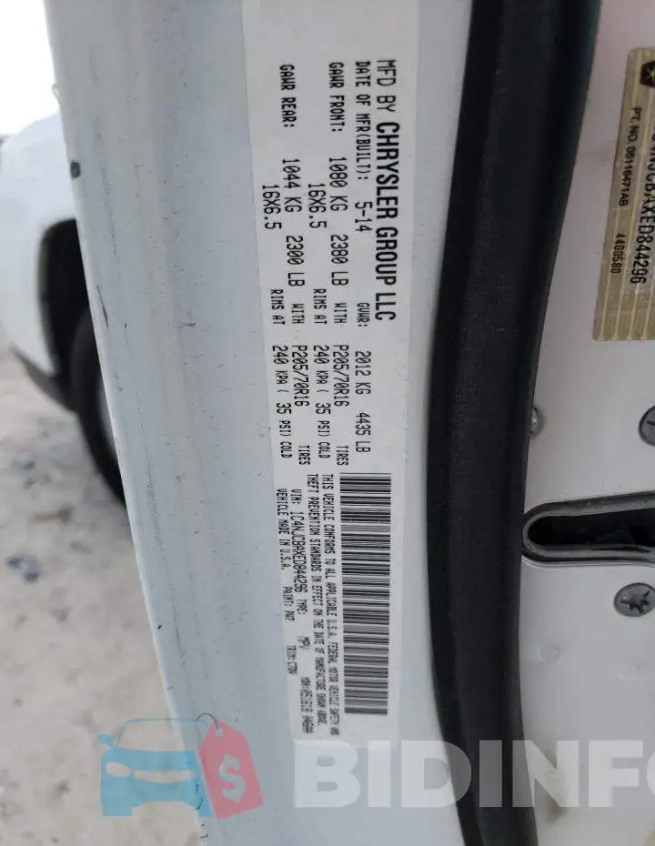 1C4NJCBAXED844296 Photo# 12