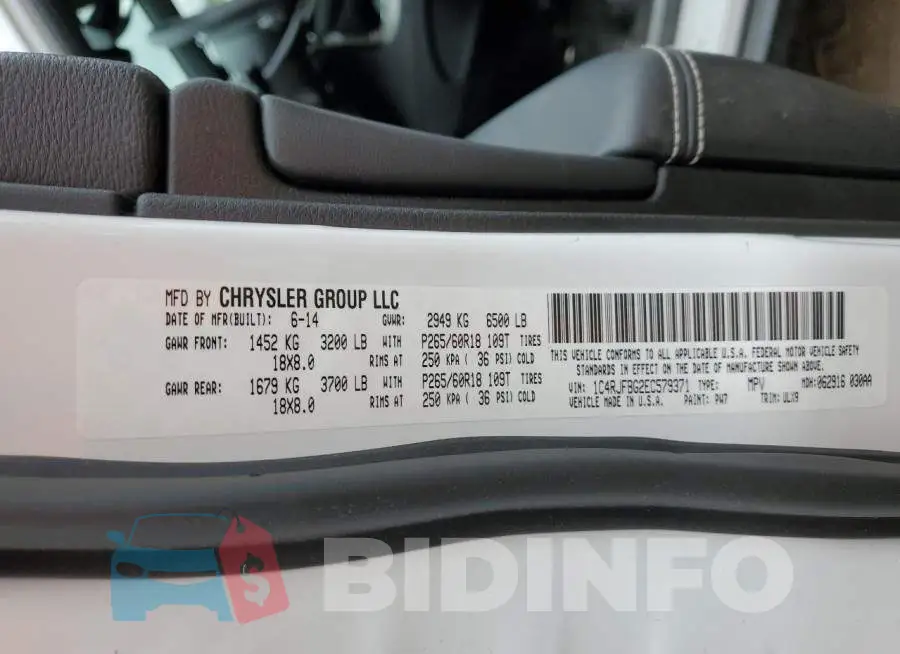 1C4RJFBG2EC579371 Photo# 12