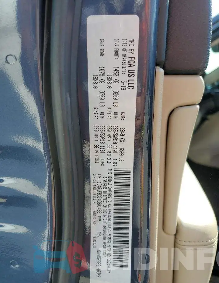 1C4RJFBG2KC801466 Photo# 14