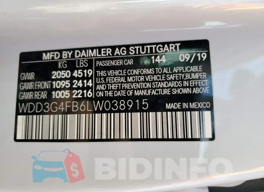 WDD3G4FB6LW038915 Photo# 12
