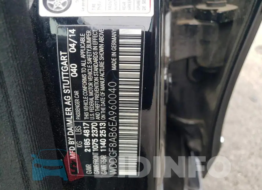 WDDGF8AB6EA960040 Photo# 12