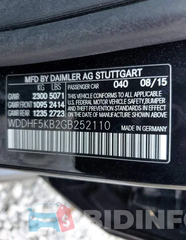 WDDHF5KB2GB252110 Photo# 13