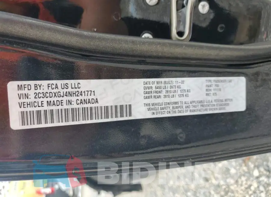 2C3CDXGJ4NH241771 Photo# 13