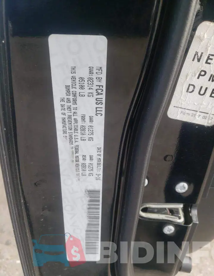 2C3CDXHG6GH227408 Photo# 12
