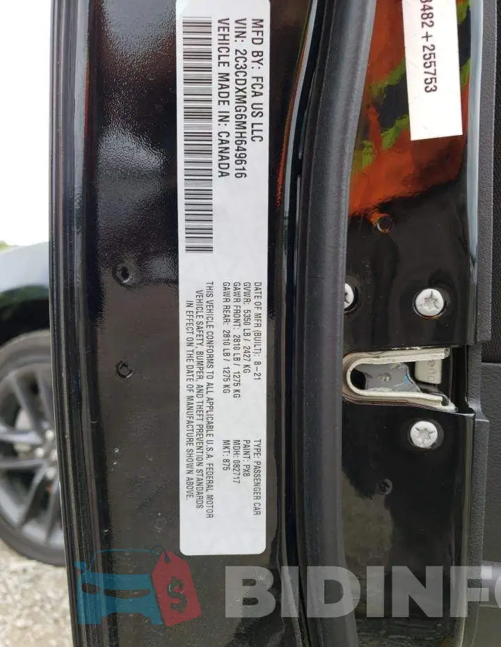 2C3CDXMG6MH649616 Photo# 12
