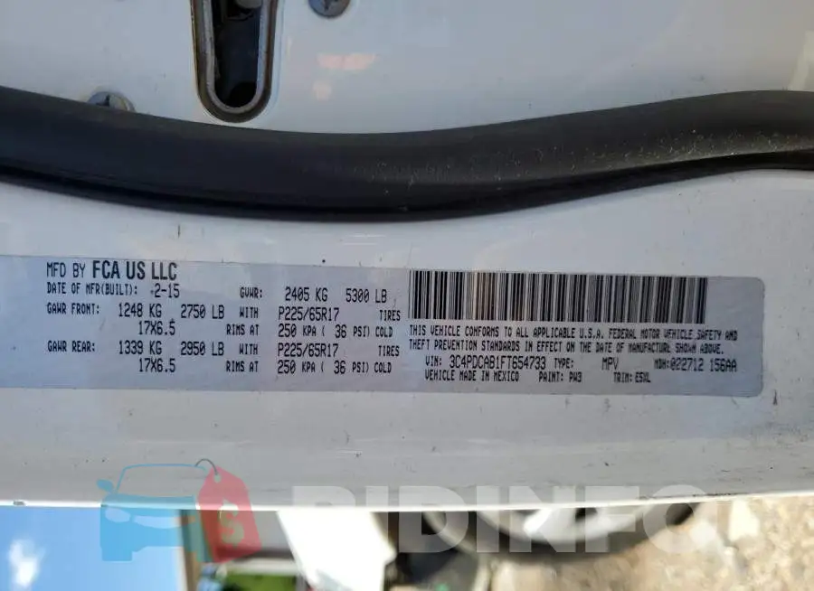 3C4PDCAB1FT654733 Photo# 14