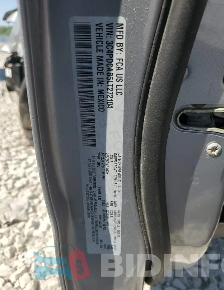 3C4PDCAB5LT272104 Photo# 13