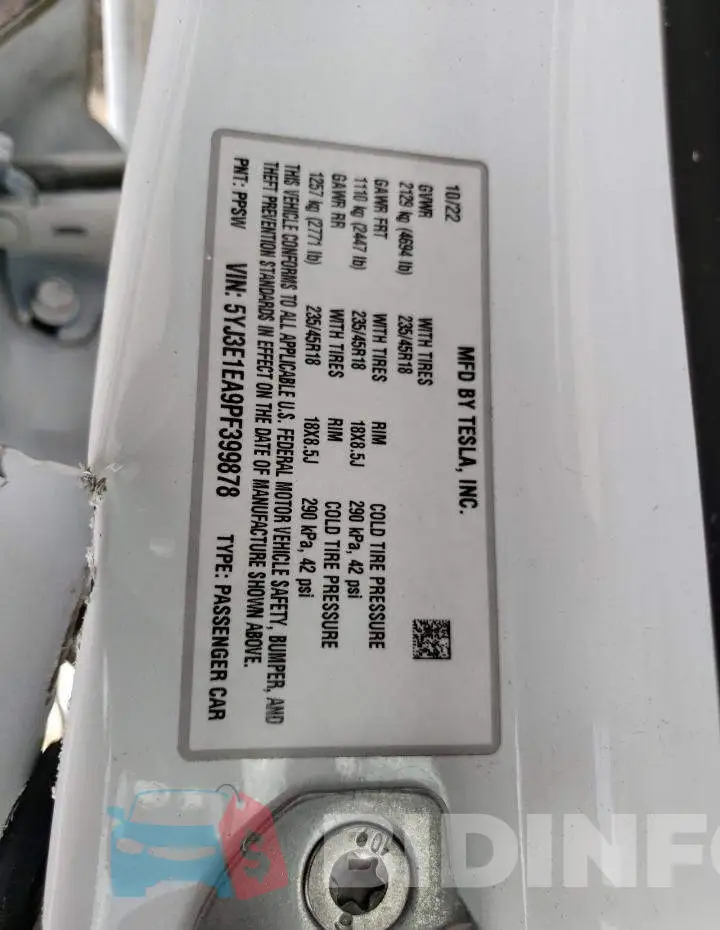 5YJ3E1EA9PF399878 Photo# 12