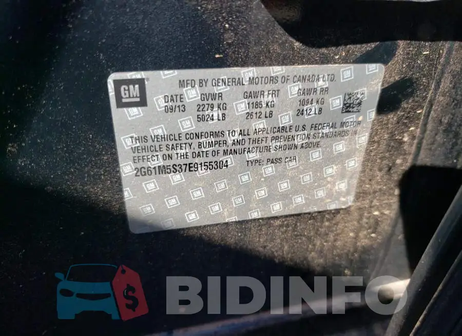 2G61M5S37E9155304 Photo# 12
