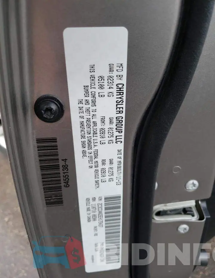 2C3CCAAG5EH175437 Photo# 12