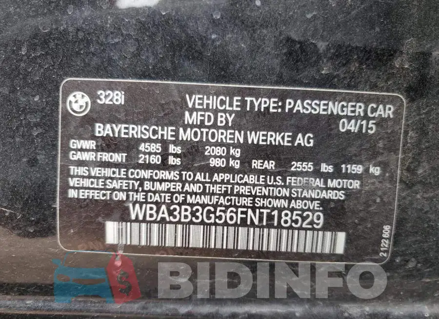 WBA3B3G56FNT18529 Photo# 12