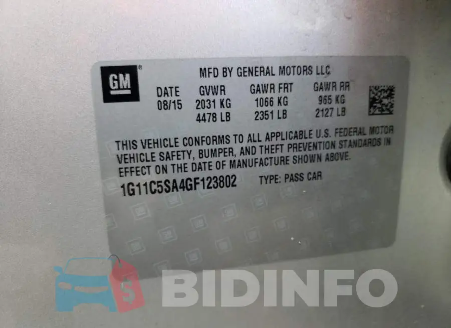 1G11C5SA4GF123802 Photo# 12