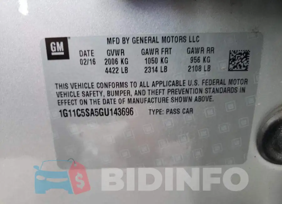 1G11C5SA5GU143696 Photo# 12