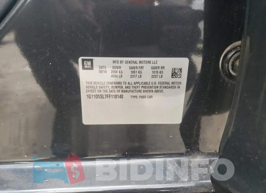 1G11D5SL7FF118140 Photo# 12