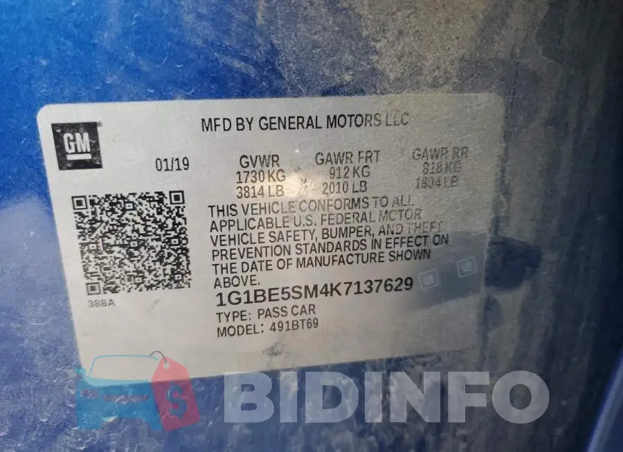 1G1BE5SM4K7137629 Photo# 13