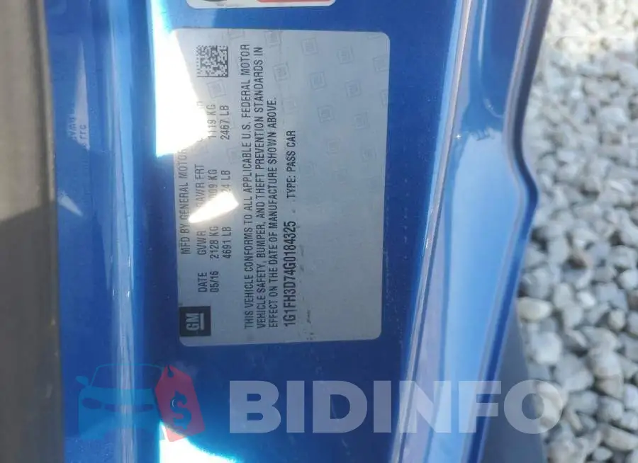 1G1FH3D74G0184325 Photo# 13
