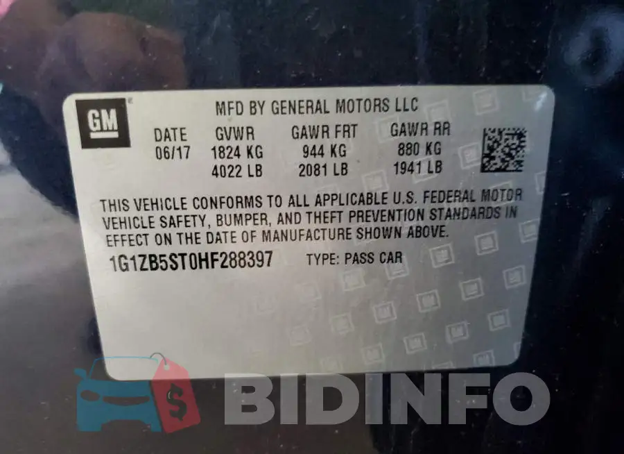 1G1ZB5ST0HF288397 Photo# 12