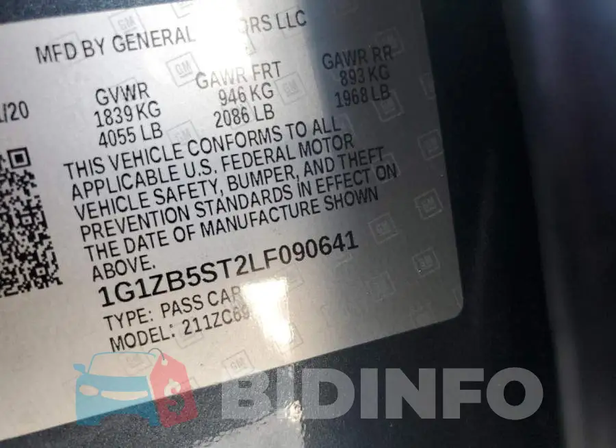 1G1ZB5ST2LF090641 Photo# 12