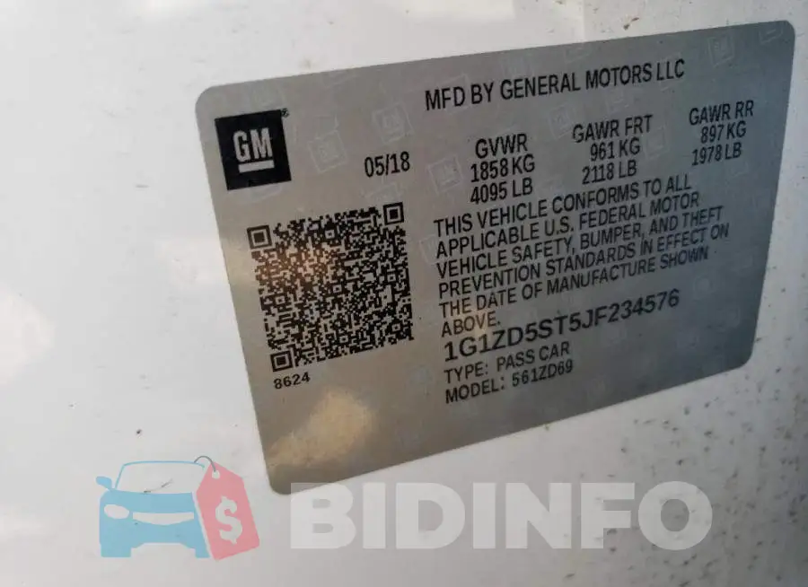 1G1ZD5ST5JF234576 Photo# 12
