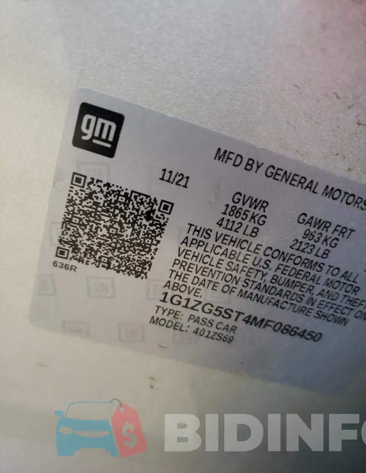 1G1ZG5ST4MF086450 Photo# 12