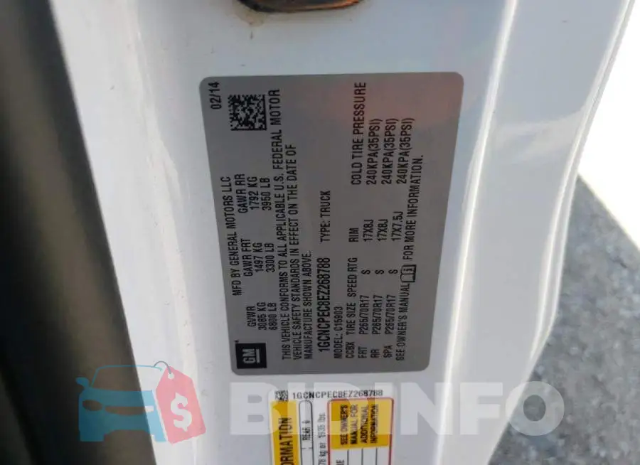 1GCNCPEC8EZ268788 Photo# 12