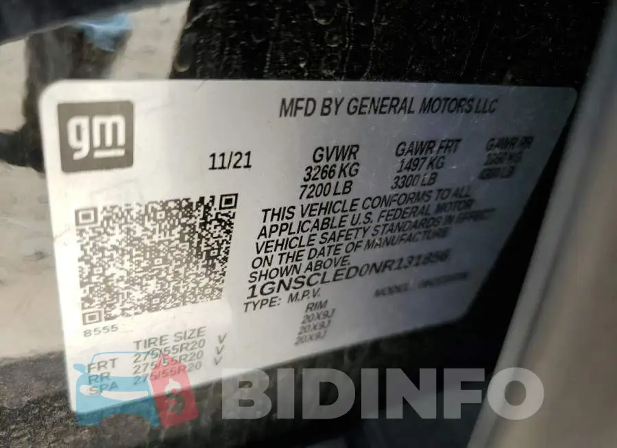 1GNSCLED0NR131856 Photo# 12