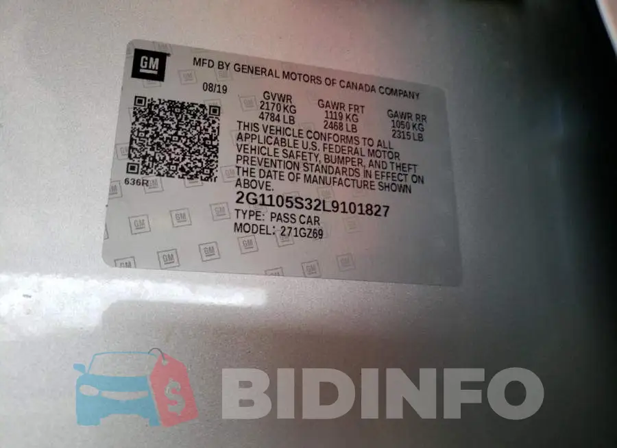 2G1105S32L9101827 Photo# 13